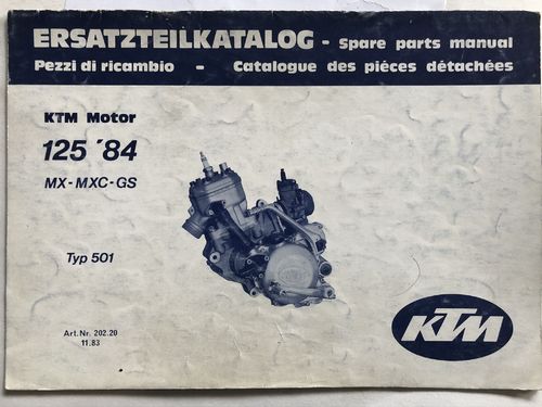 Teilekatalog Motor 125/84