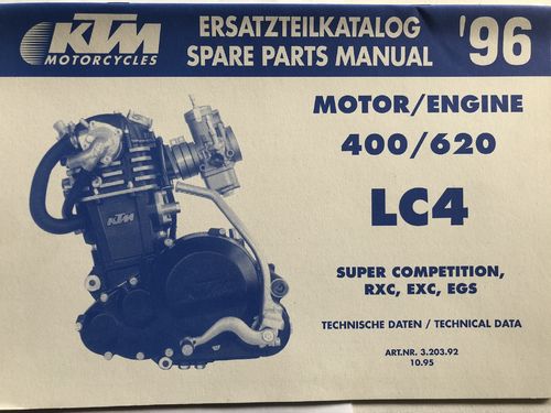 Teilekatalog Motor 400/620 LC4  96