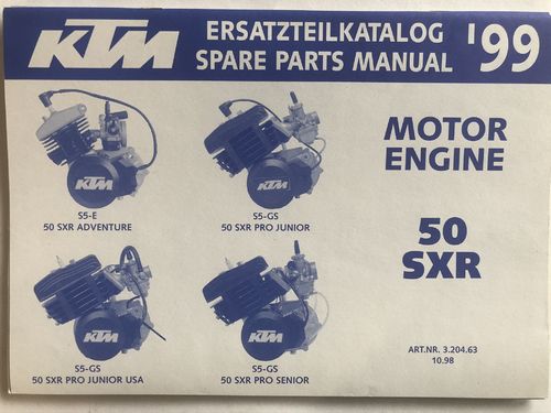 Teilekatalog Motor 50 SXR  99